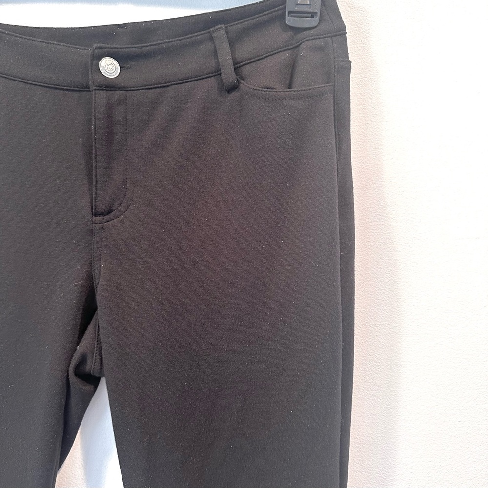 Women's MICHAEL Michael Kors Black Stretchy Skinny Mid-rise Pants, Size 4 - Picture 5 of 12